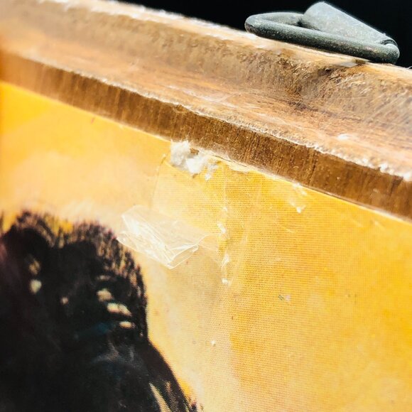 60s Big Eye Kid Print Wood Plaque Wall Hanging Set of 3 New Old Stock Boho Gypsy - Picture 10 of 10